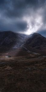 Clouds,Mountain,Vertex,Top,Fog,Nature,Scotland