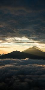 Montagne,Retour Au Début,Nature,Sommet,Lumière,Nuages,Crépuscule,Briller