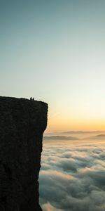 Naturaleza,Nubes,Roca,Miscelánea,Pareja,Par,Misceláneo,Puesta Del Sol