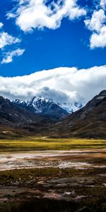 Clouds,Rocks,Snow Covered,Snowbound,Nature,Sky,Mountains