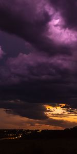 Clouds,United States,Overcast,Urbandale,Nature,Usa,Mainly Cloudy,Night