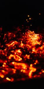 Coals,Dark,Bonfire