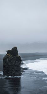 Naturaleza,Ondas,Costa,Niebla,Bulto,Terrón