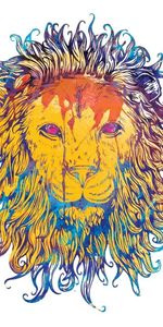 Colorful,Colourful,King Of Beasts,King Of The Beasts,Picture,Lion,Drawing,King,Vector