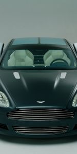 2006,Rapide,Prototype De Voiture,Concept Car,Voitures,Vue De Face,Le Noir,Aston Martin,Sport