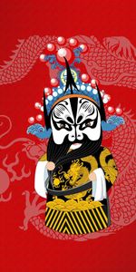 Costume,Peking Opera,Beijing Opera,Dance,Dragon,Vector