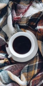 Tissu Écossais,Coupe,Une Tasse,Confort,Café,Plaid,Nourriture