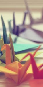 Cranes,Macro,Miscellanea,Miscellaneous,Paper,Origami,Photo,Background