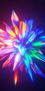 Crystal,Facets,Multicolored,Motley,Face,Geometry,Abstract