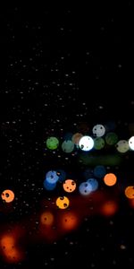 Dark Background,Drops,Glare,Circles,Abstract