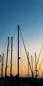 Dark,Dusk,Port,Masts,Mast,Twilight,Ships