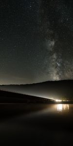 Noche,Oscuro,Niebla,Estrellas,Vía Láctea,Cielo Estrellado