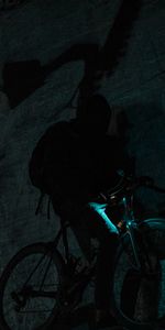 Dark,Human,Person,Bicycle,Silhouette,Darkness