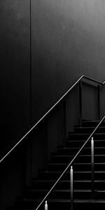 Dark,Ladder,Railings,Handrail,Stairs,Minimalism