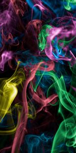 Dark,Motley,Coloured Smoke,Abstract,Smoke,Multicolored,Colored Smoke