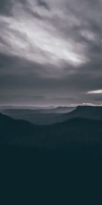 Montañas,Nubes,Parque Nacional,Montañas Azules,Oscuro,Australia