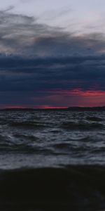 Dark,Nature,Clouds,Horizon,Dusk,Evening,Twilight,Sea,Waves