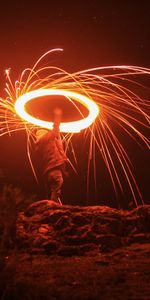 Dark,Shine,Light,Silhouette,Sparks,Long Exposure