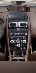 Dbs,Rudder,2009,Interior,Cars,Brown,Steering Wheel,Salon,Speedometer,Aston Martin