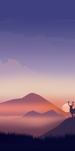 Deers,Wildlife,Art,Silhouettes,Vector