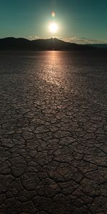 Desert,Horizon,Sunlight,Nature,Cracks,Crack,Soil