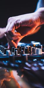 Dj,Hands,Buttons,Apparatus,Equipment,Music