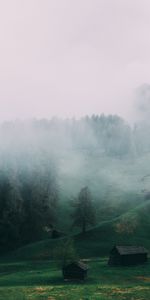 Dolomitas,Ladinia,Italia,Niebla,Campo,Naturaleza