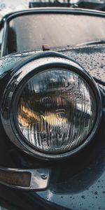 Drops,Cars,Headlight,Car,Hood