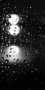 Drops,Glare,Bw,Glass,Chb