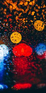 Drops,Macro,Glare,Circles,Motley,Multicolored