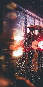 Drops,Macro,Glare,Silhouettes,Rain