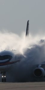 Dry,Superjet,100,Dust,Miscellanea,Airplane,Smoke,Plane,Miscellaneous