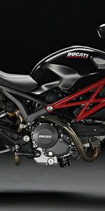 Мотоцикл,Мотоциклы,Ducati Monster,Чёрный,Байк