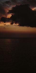 Dusk,Clouds,Horizon,Twilight,Dark,Sea