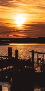 Soir,Nature,Crépuscule,Quai,Couchette,Rivières,Coucher De Soleil