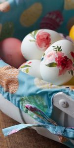 Eggs,Panier,Œufs De Pâques,Schéma,Fêtes,De Pâques,Modèle