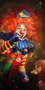 Emotions,Makeup,Art,Circus,Clown,Smile