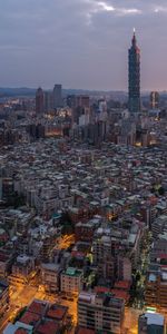 Ciudades,Noche,Ciudad,Torre