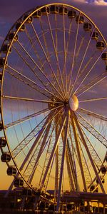 Villes,Soir,Divertissement,Attraction,Grande Roue