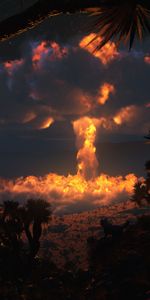 Explosions,Landscape,Nature,Sky