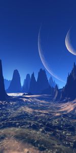 Extraterrestrial,Mountains,Planet,Universe,Art