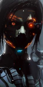 Eyes,Robot,Cyborg,Art,Dark