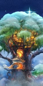 Fantasy,Tree,Wood,Magic,Art