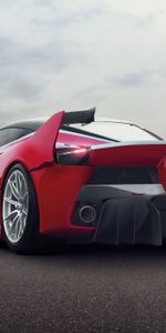 Гиперкар,Ferrari Fxx K,Вид Сзади,Крылья,Тачки (Cars),Феррари (Ferrari)