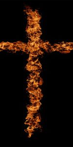 Fire,Background,Crosses