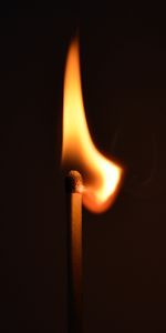 Fire,Miscellanea,Sulfur,Match,Miscellaneous,Dark Background