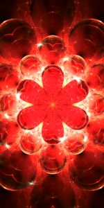 Flower,Bright,Glow,Abstract,Fractal