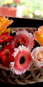 Flowers,Beautiful,Basket,Bouquet