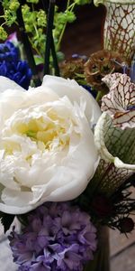 Flowers,Bouquet,Peony,Scabiosa Stellate,Star Studded Scabis,Pion