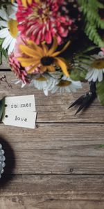 Flowers,Bouquet,Summer,Inscription,Words,Love